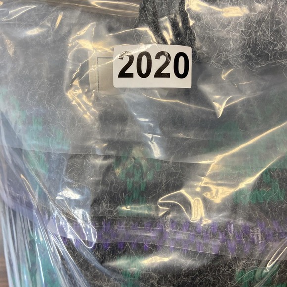 Vintage Sears The Men's Store Crew Neck Sweater Sz Large Green Geometric 90s USA - Picture 8 of 8